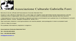 Desktop Screenshot of gabriellaferri.anno-domini.us
